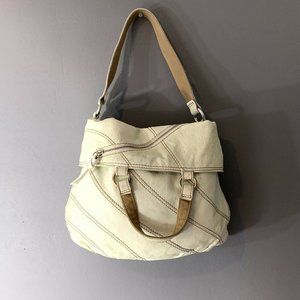 🌻 Lucky Brand | Canvas Leather Tote Bag